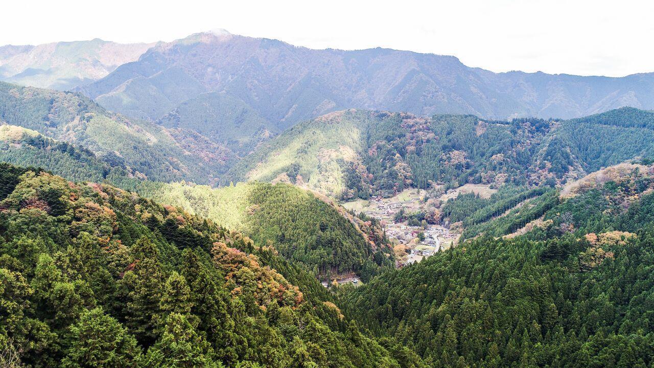 上空からの檜原村